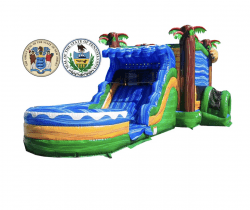 Jaguar Wraparound Bounce House W/ Slide